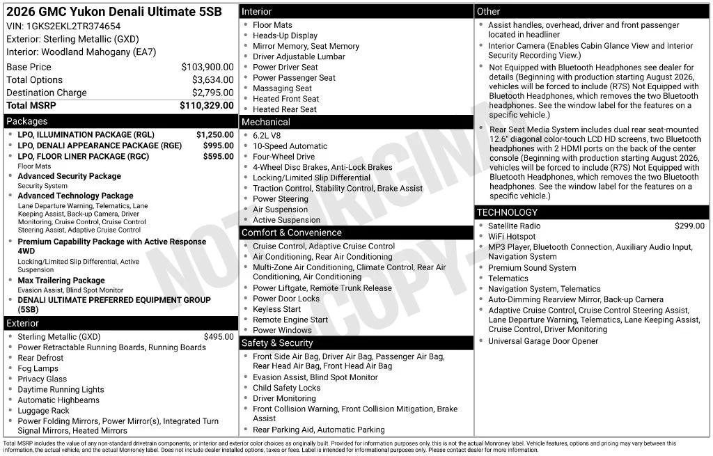 Used 2026 Silver GMC Denali Ultimate image 6
