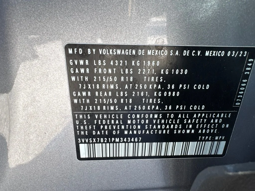 Used 2023 Pyrite Silver Metallic Volkswagen 1.5T SE image 14