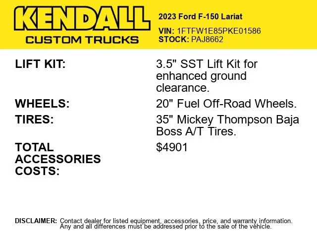 Used 2023 Blue Ford Lariat image 2