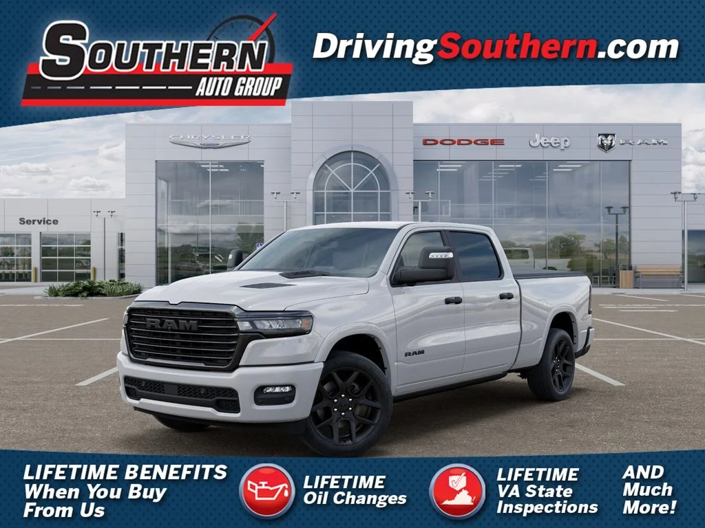 New 2026 Bright White Clear-Coat Exterior Paint RAM Laramie image 1
