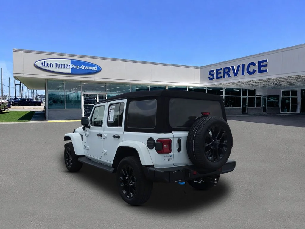 Used 2022 Bright White Clearcoat Jeep Unlimited Sahara 4xe image 6