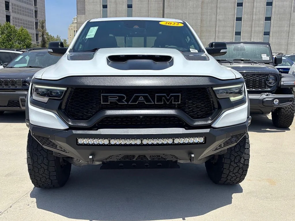 Used 2022 Bright White Clear Coat Ram TRX image 10