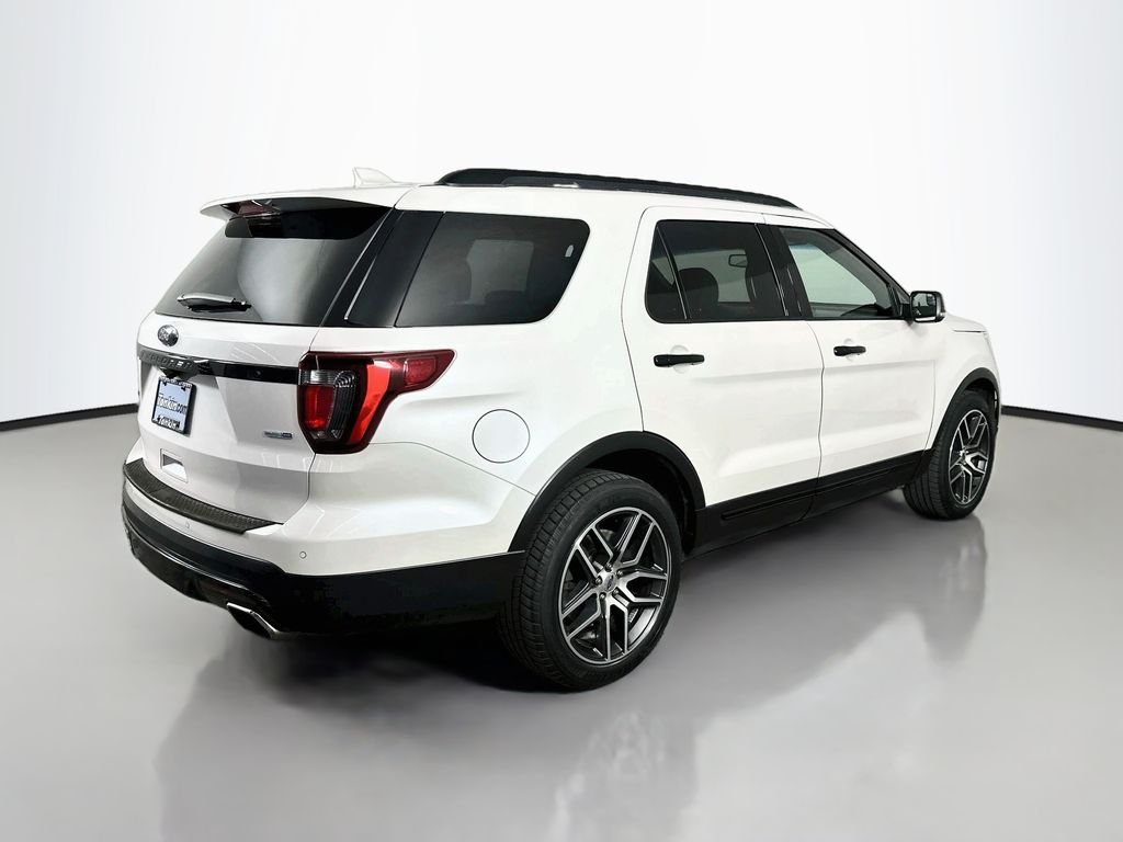 Used 2017 White Platinum Clearcoat Metallic Ford Sport image 8