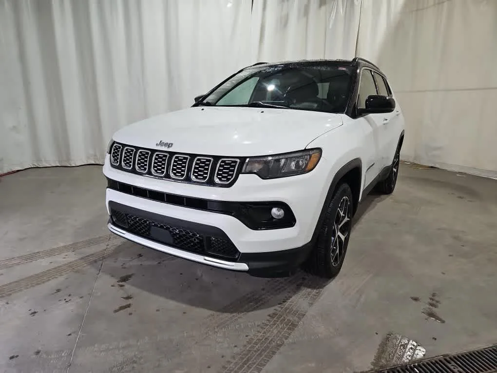 Used 2025 Bright White Clearcoat Jeep Limited image 6