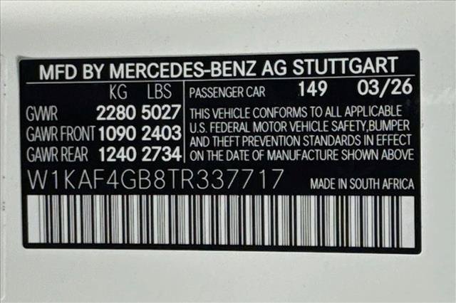 New 2026 Polar White Mercedes-Benz C 300 image 60