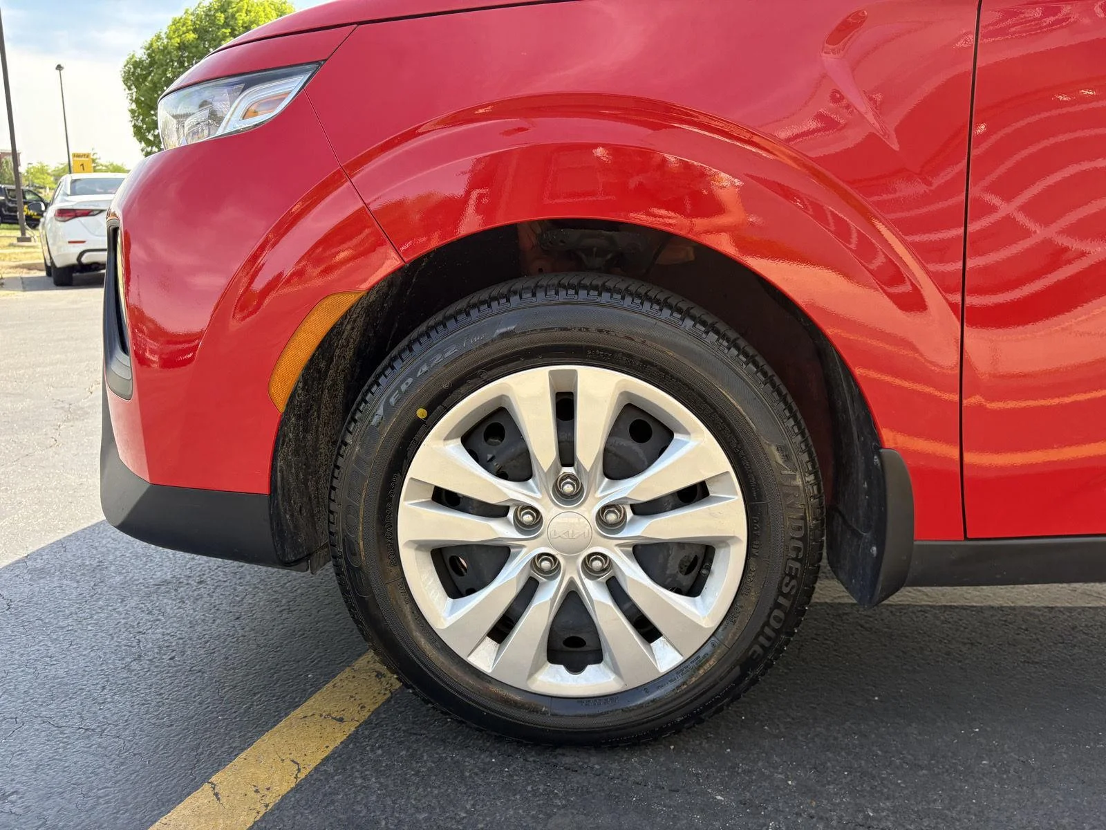 Used 2022 Inferno Red Kia LX image 25