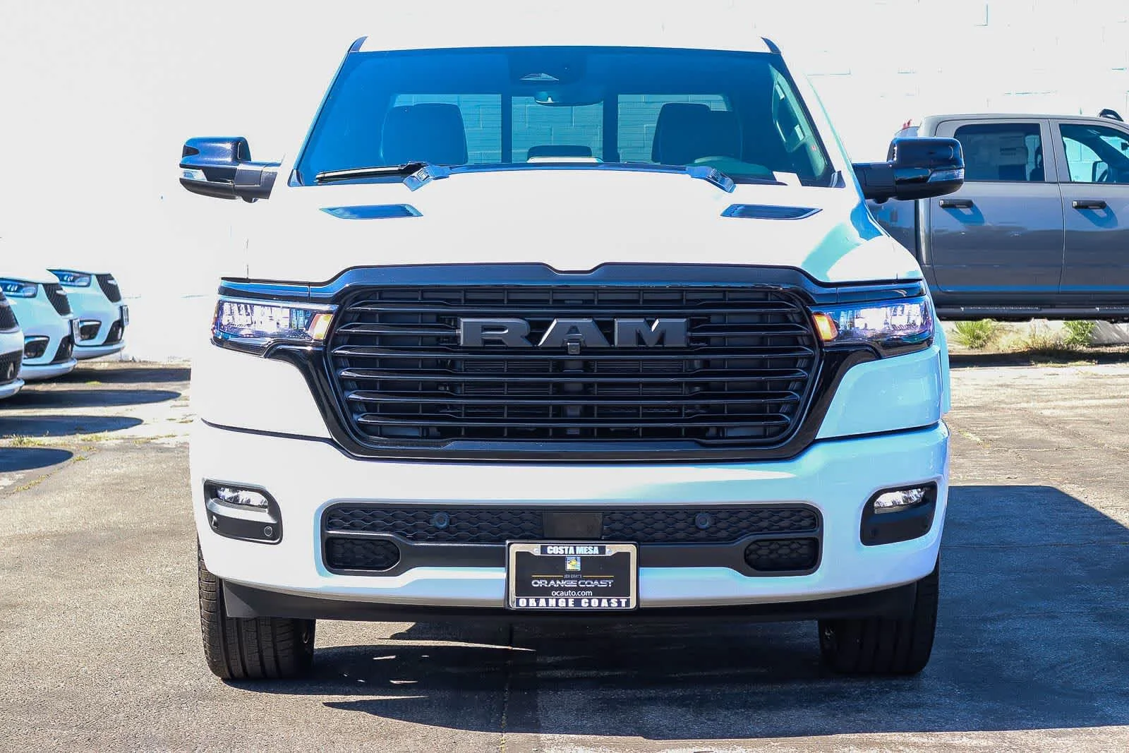 New 2026 Bright White Clear-Coat Exterior Paint RAM Laramie image 2