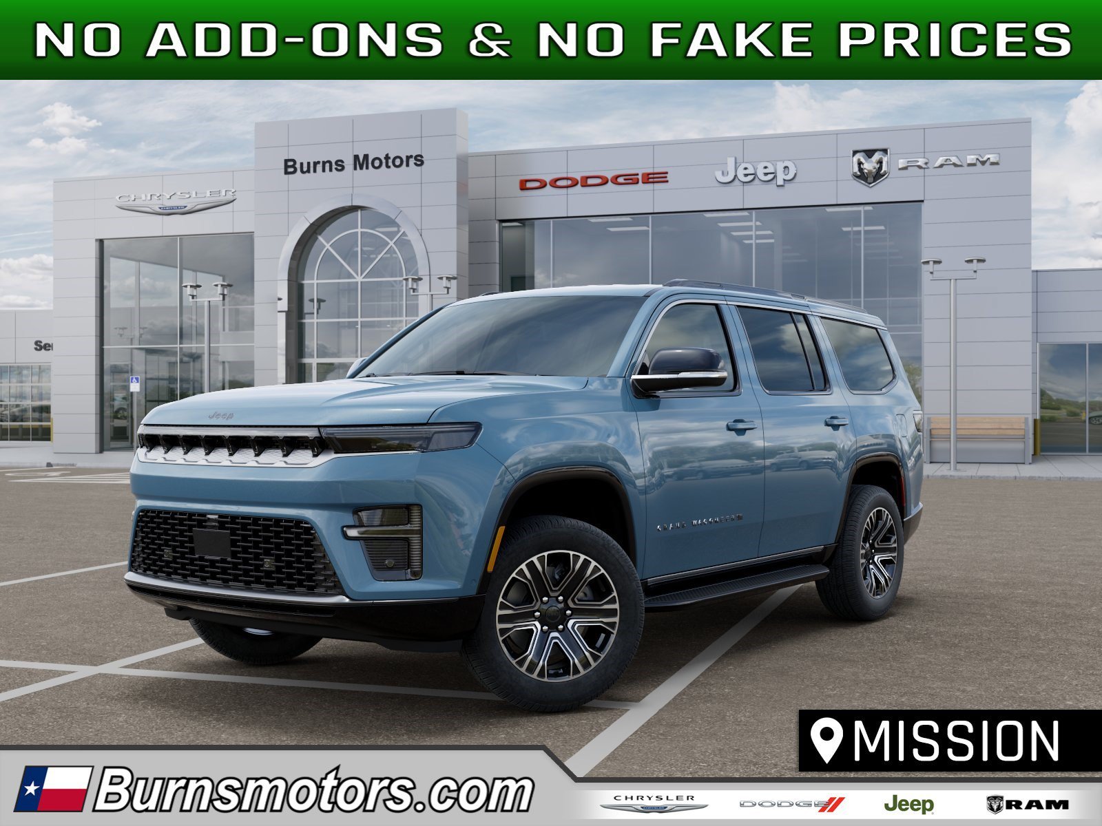 New 2026 Steel Blue Exterior Paint Jeep 4x2 image 1