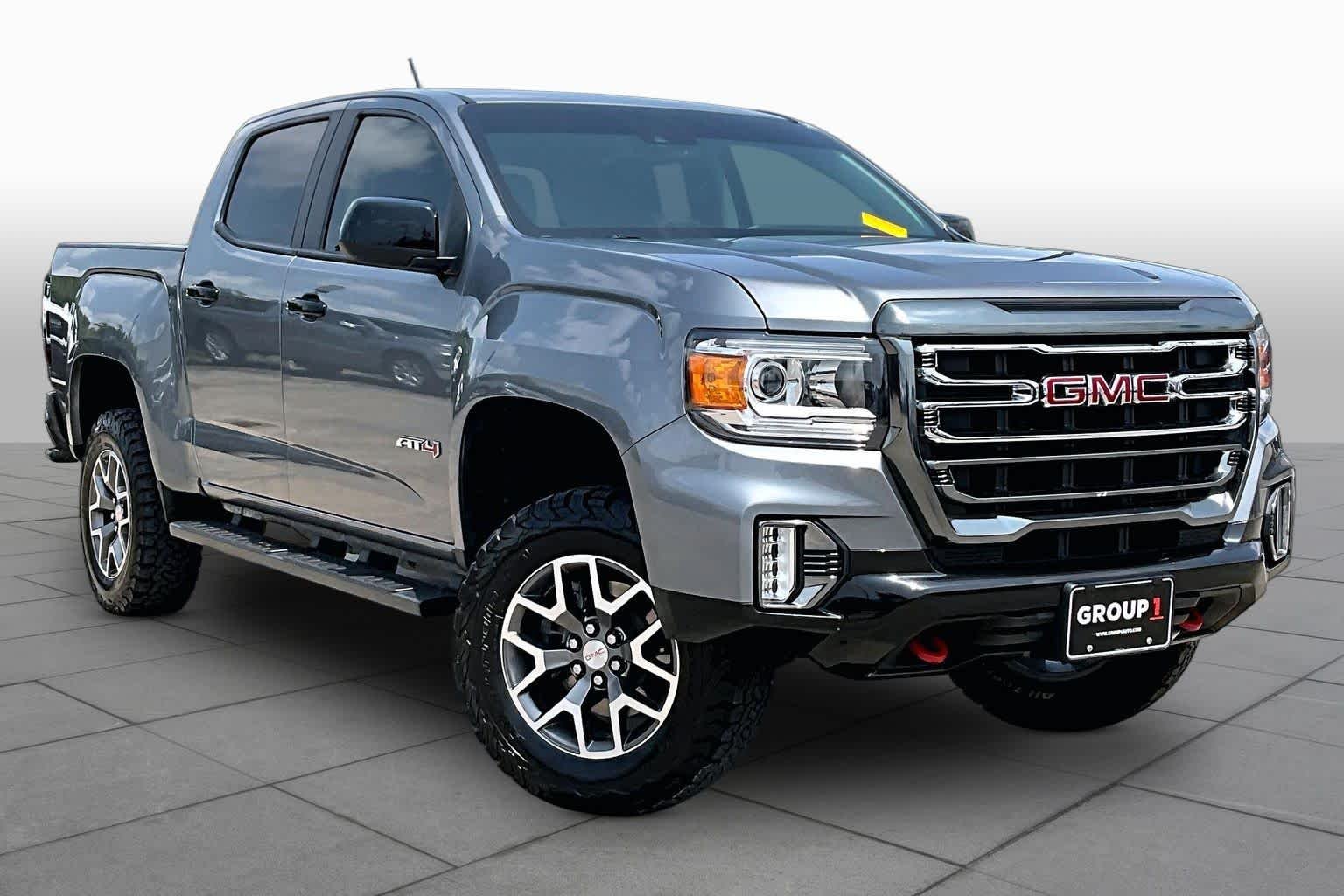 Used 2022 Satin Steel Metallic GMC 4WD AT4 w/Leather image 3