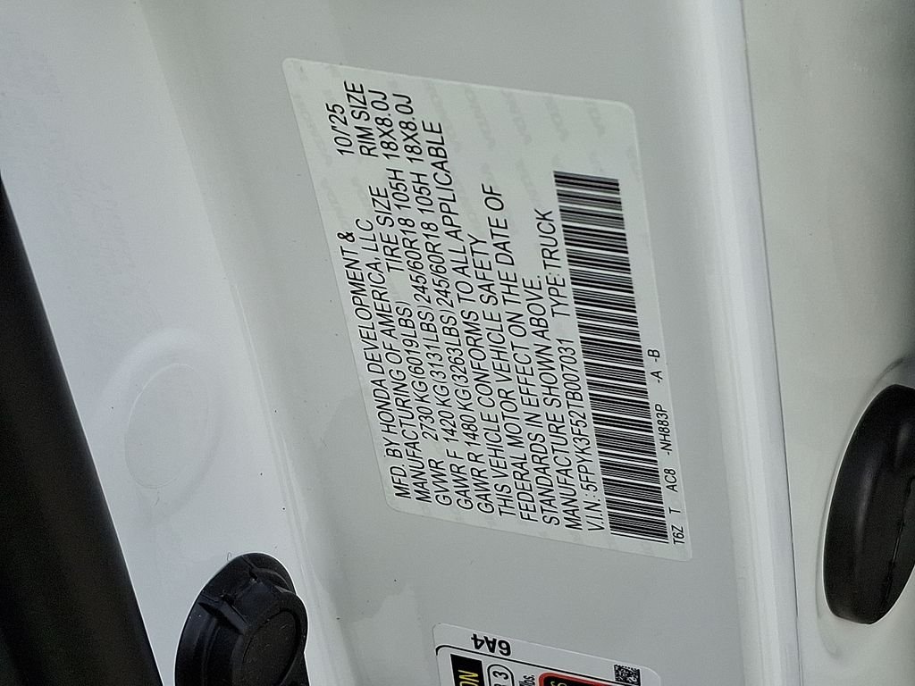 2026 Honda Ridgeline RTL - Photo 10