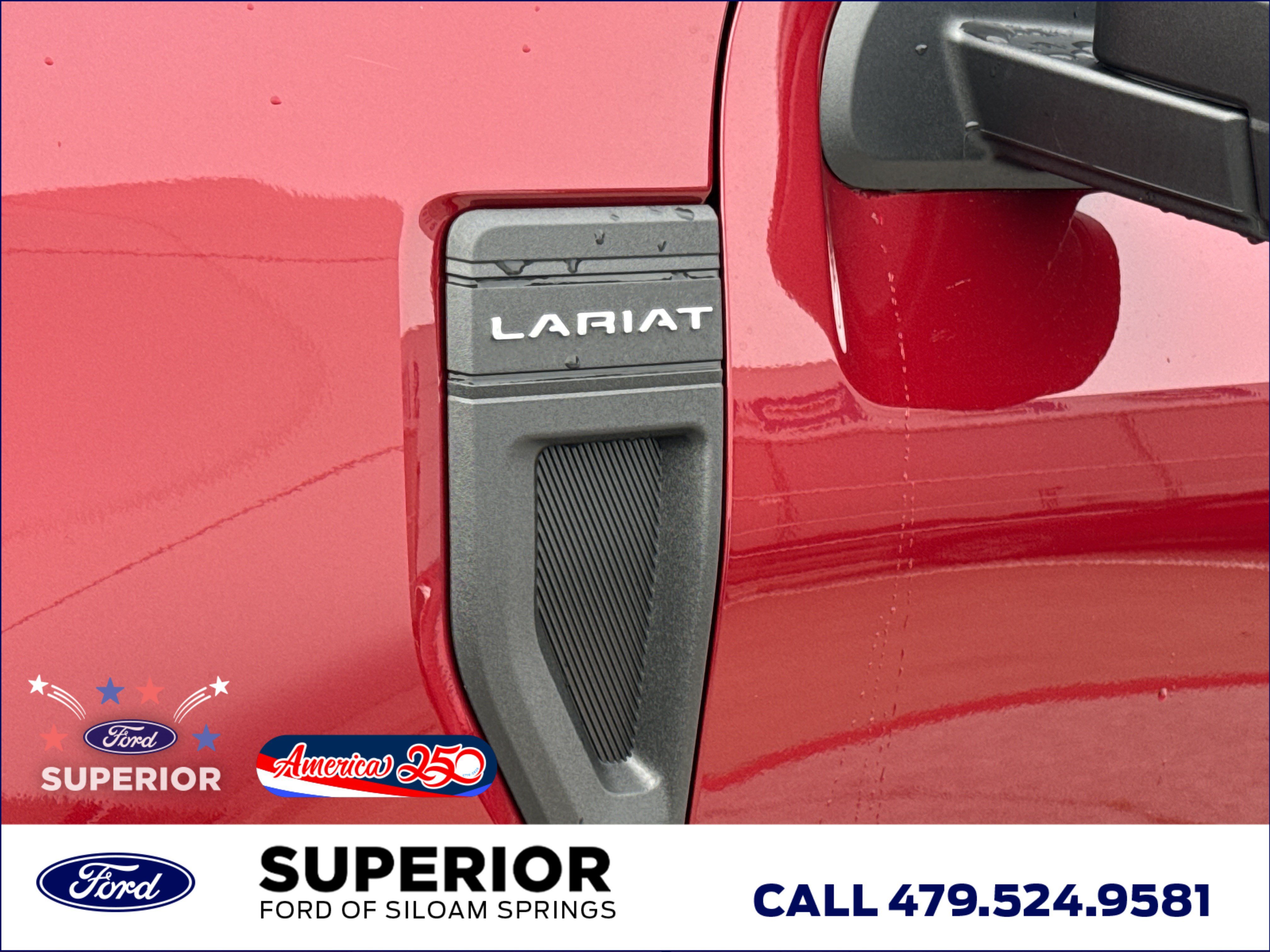 New 2026 Ruby Red Metallic Tinted Clearcoat Ford Lariat AWD image 14