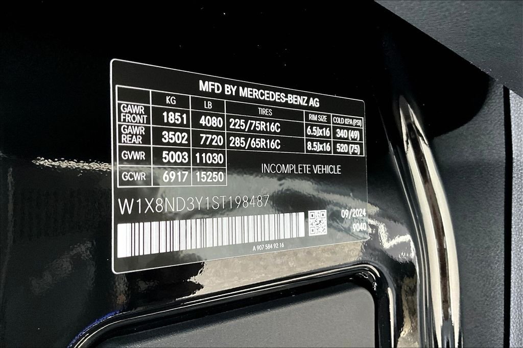 New 2025 Jet Black Mercedes-Benz Cargo 170 WB image 9
