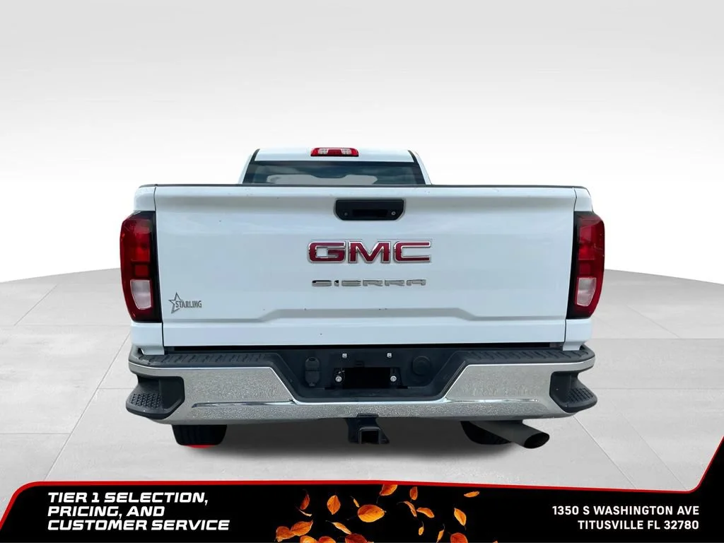 Certified Used 2021 SUMMIT WHITE GMC 2WD Regular Cab Long Bed image 5
