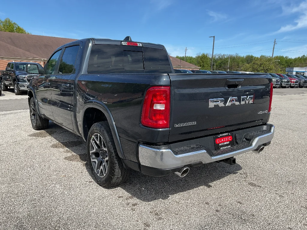 New 2026 Forged Blue Metallic Exterior Paint RAM Laramie Crew Cab 4x4 5