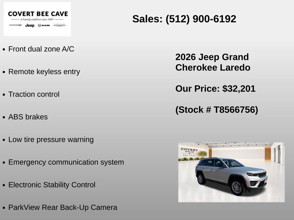New 2026 Silver Zynith Jeep Laredo image 7
