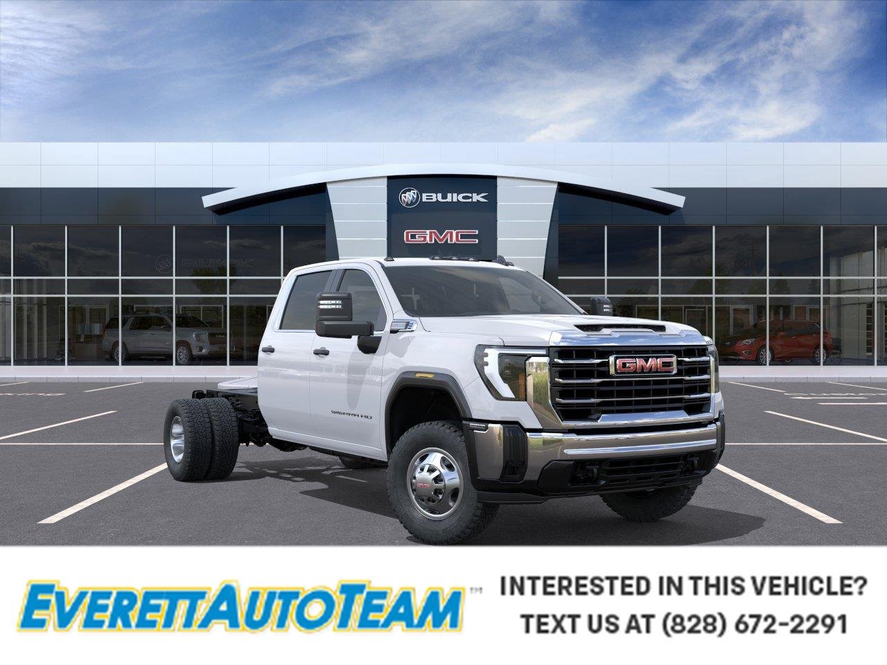 Summit White 2026 GMC Sierra 3500HD Chassis Pickup Truck Four-Wheel Drive Automatic