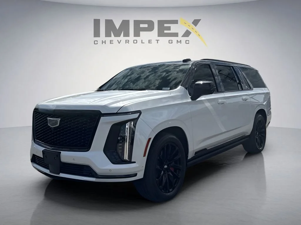 Used 2025 Crystal White Tricoat Cadillac Sport Platinum image 1