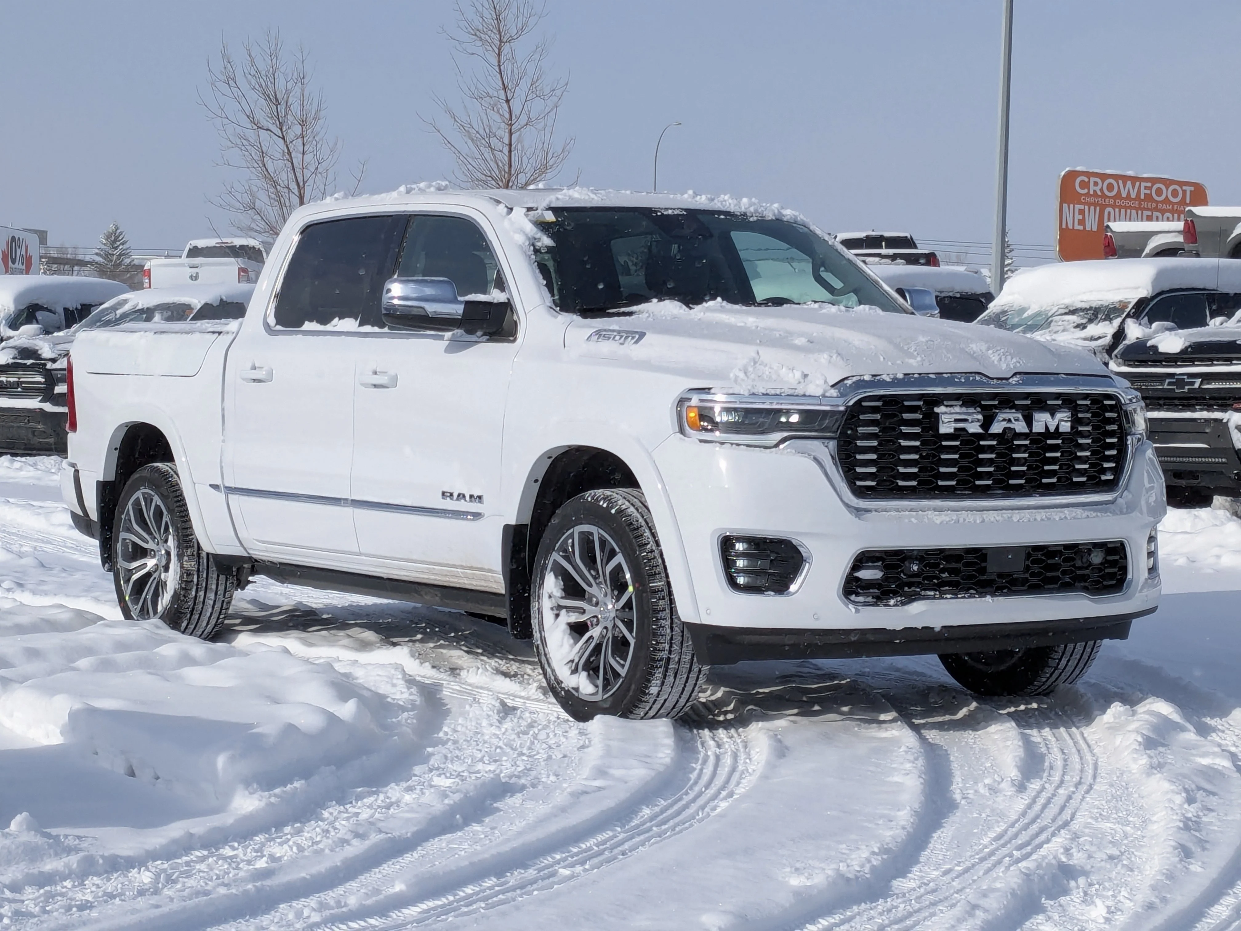 New 2026 White RAM Tungsten - - Bed Utility Group - Multi-function Tailgate - Trailer Brake Control - 3.0L Hurricane HO image 2