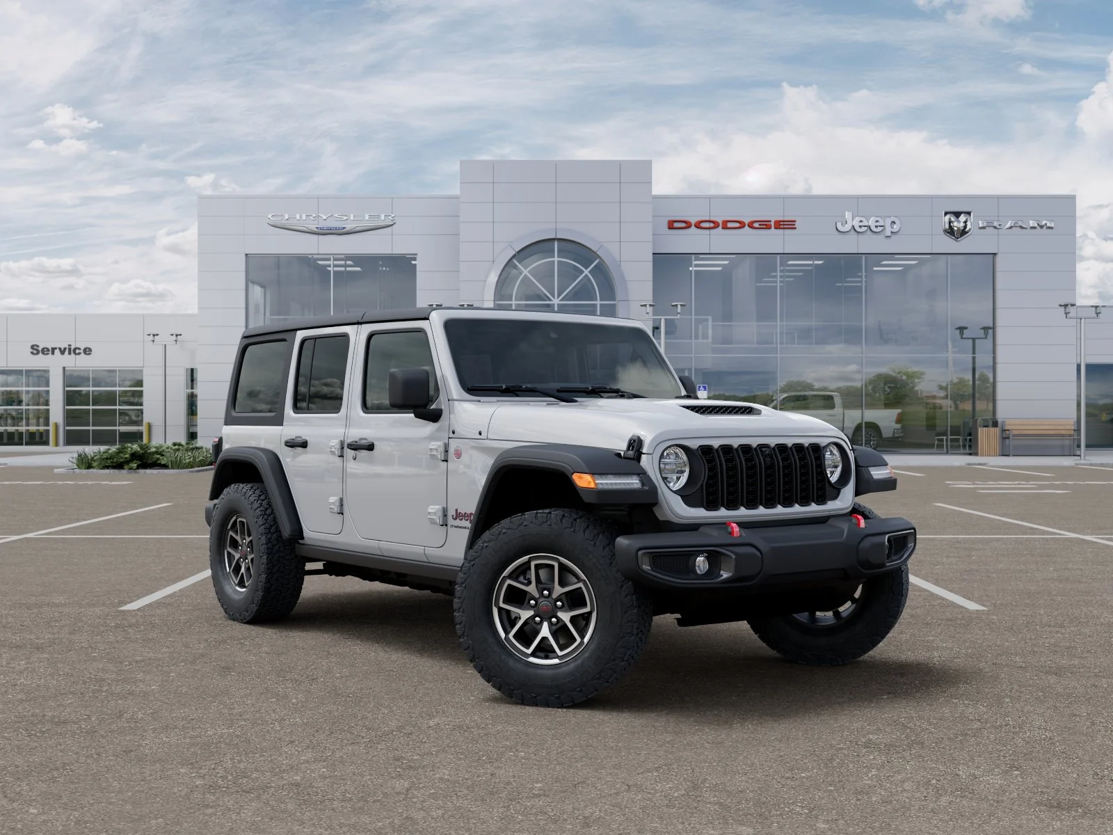 New 2026 Bright White Clear-Coat Exterior Paint Jeep Rubicon image 32