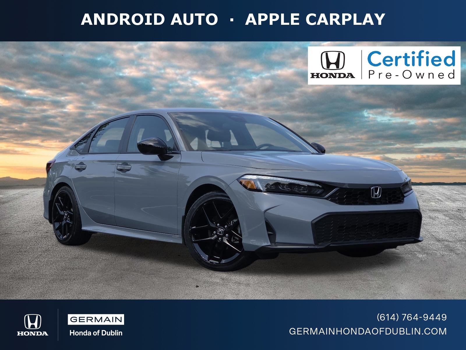 Certified Used 2025 Urban Gray Pearl Honda Sport image 1