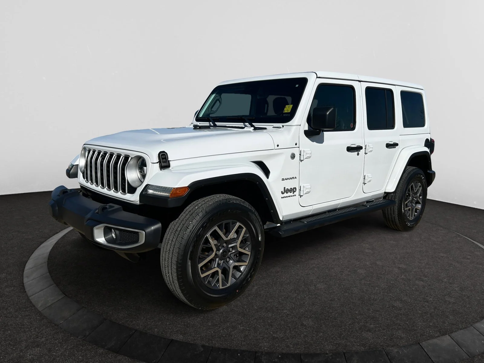Used 2024 Bright White Jeep SAHARA image 1