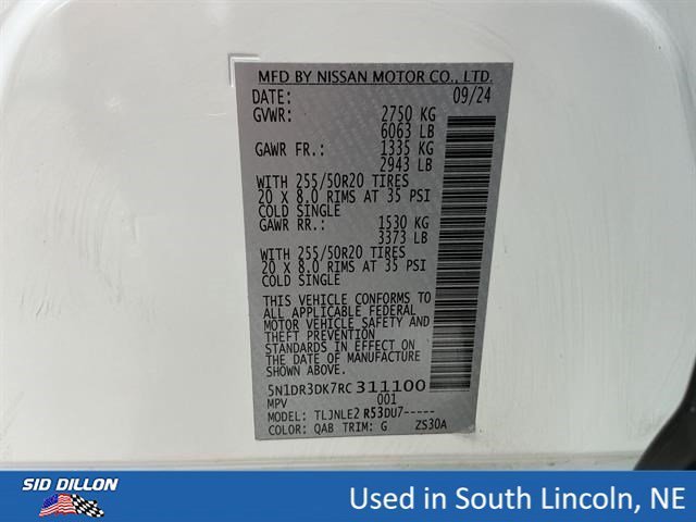 Used 2024 Pearl White Tricoat Nissan Platinum image 15