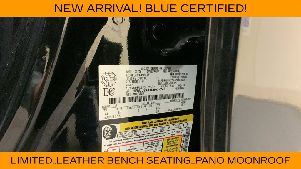 Certified Used 2020 Black Ford Limited image 50
