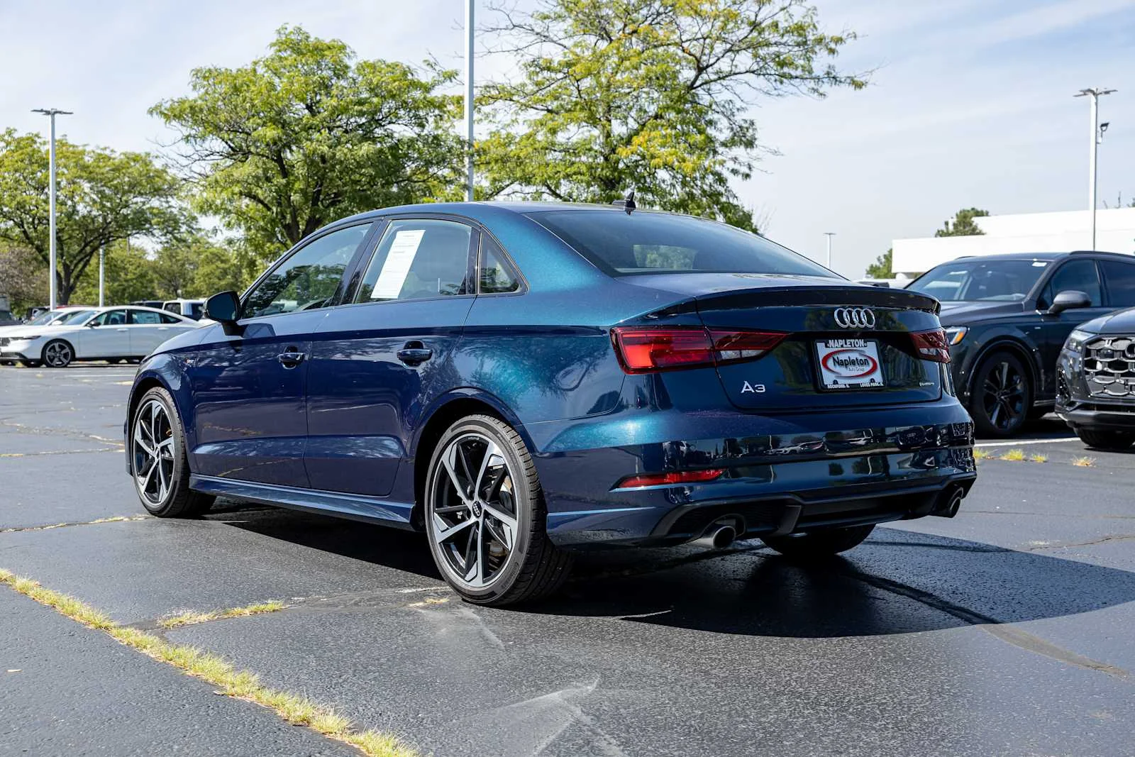 Used 2020 Cosmos Blue Metallic Audi S line Premium Plus image 3