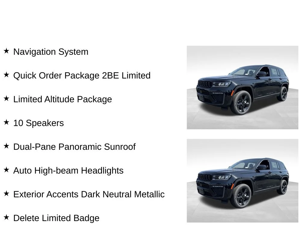 New 2026 Diamond Black Crystal Pearl-Coat Exterior Paint Jeep Limited image 31