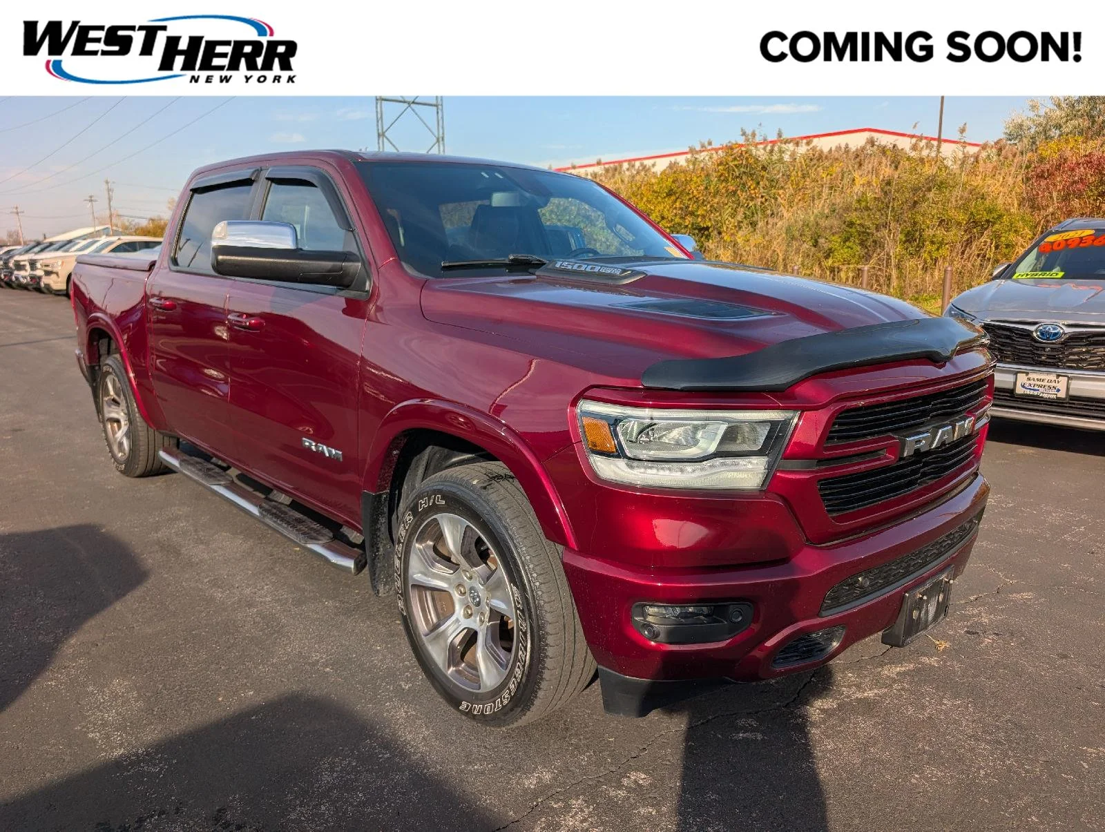 Used 2019 Delmonico Red Pearlcoat Ram Laramie image 1