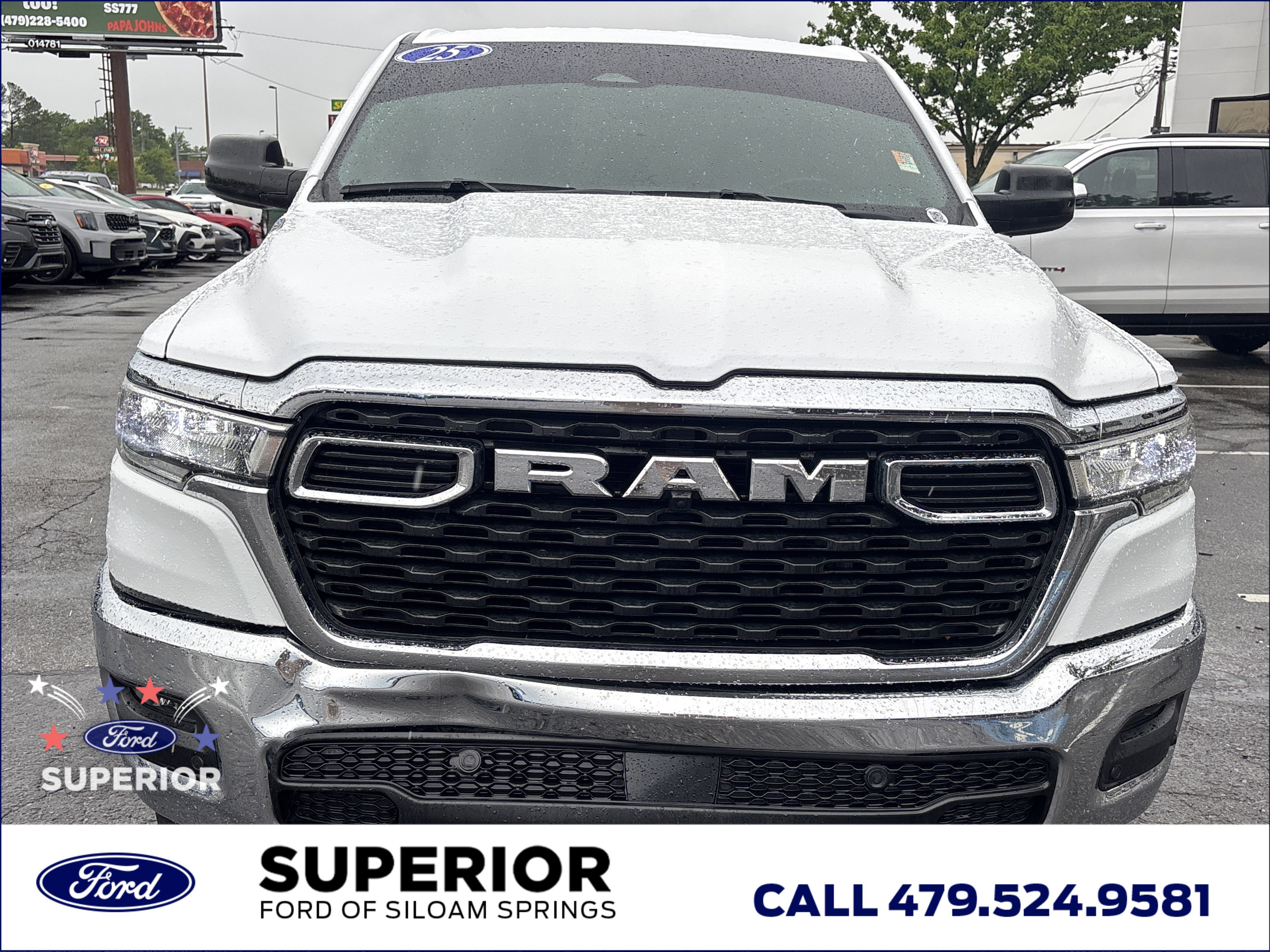 Used 2025 Bright White Clearcoat Ram Big Horn Crew Cab image 11