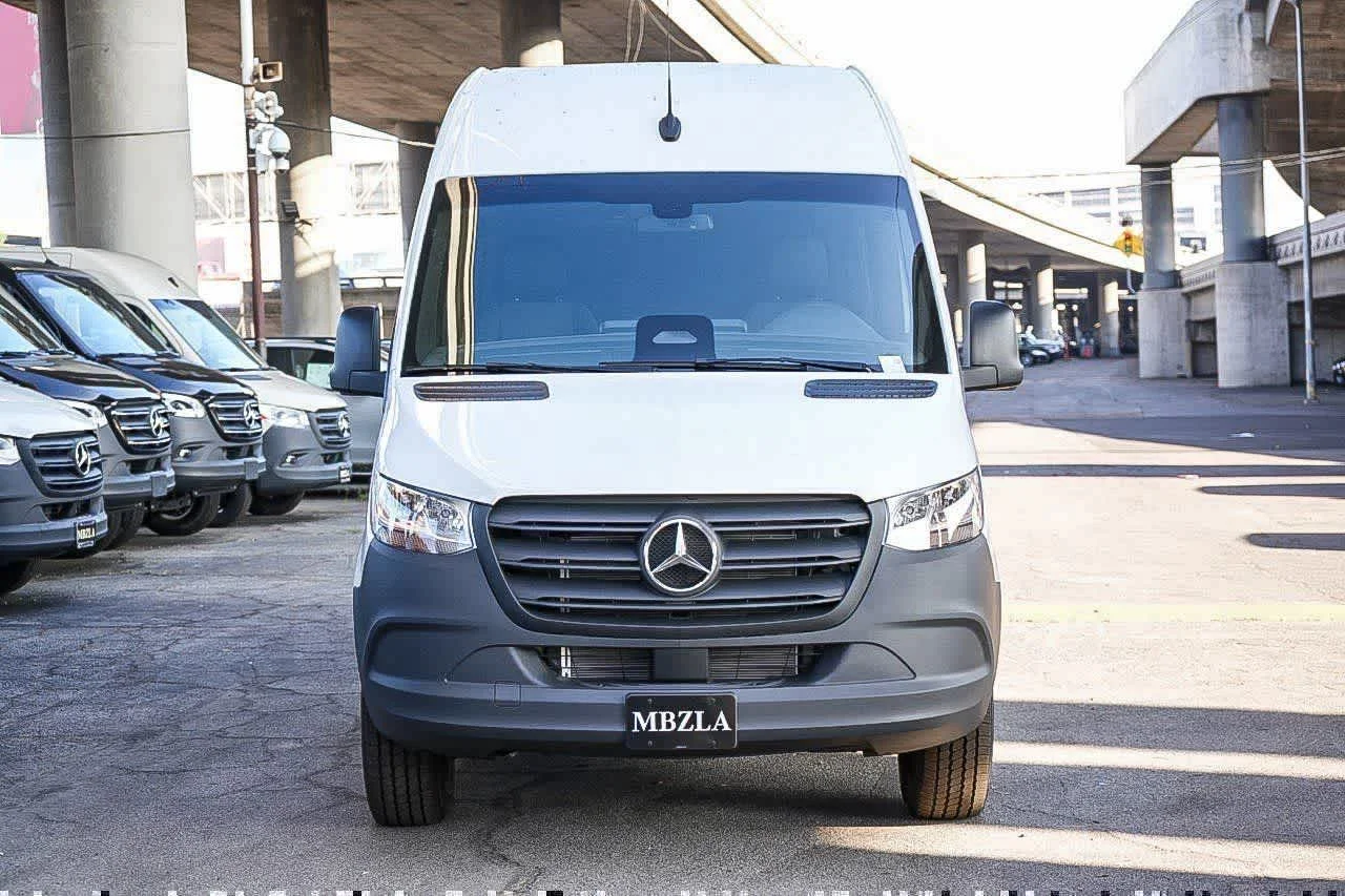 New 2026 Arctic White Mercedes-Benz Cargo 170WB High Roof RWD 2.0L I4 Diesel Turbo SO image 2
