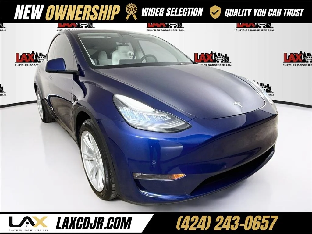 Used 2022 Blue Tesla Long Range image 1