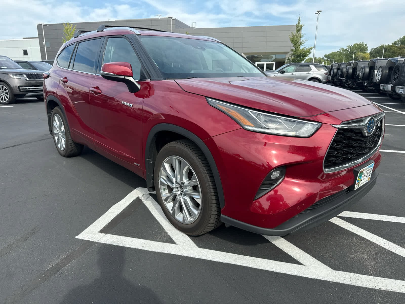 Used 2021 Ruby Flare Pearl Toyota Hybrid Limited image 6