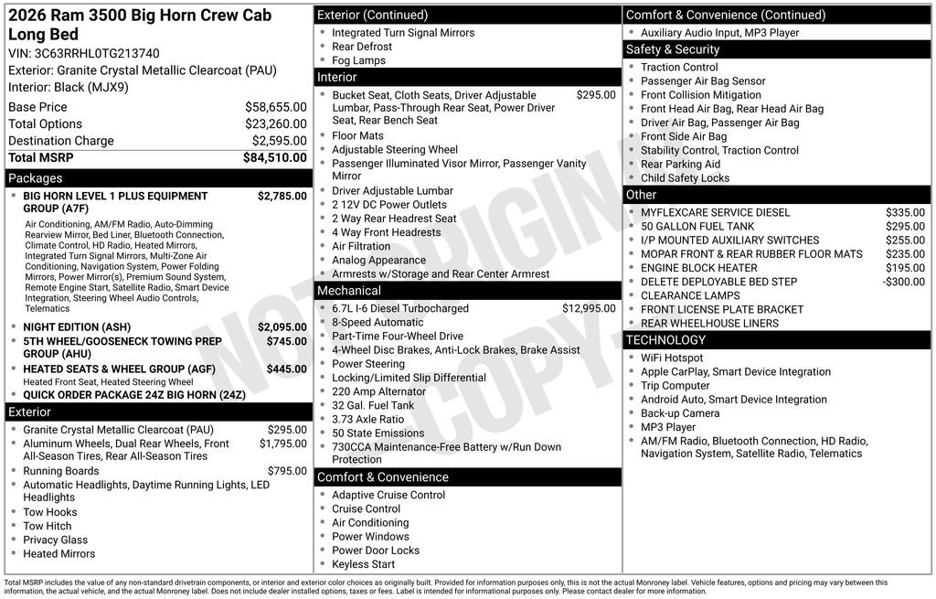 Used 2026 Gray Ram Big Horn image 32