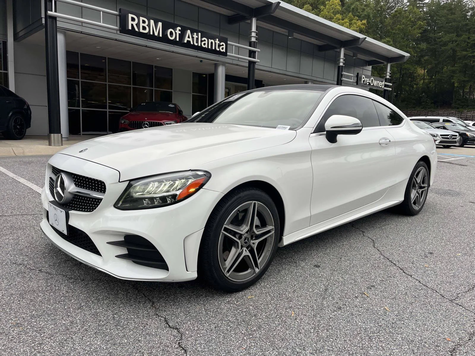 Certified Used 2021 Polar White Mercedes-Benz C 300 4MATIC® Coupe image 3