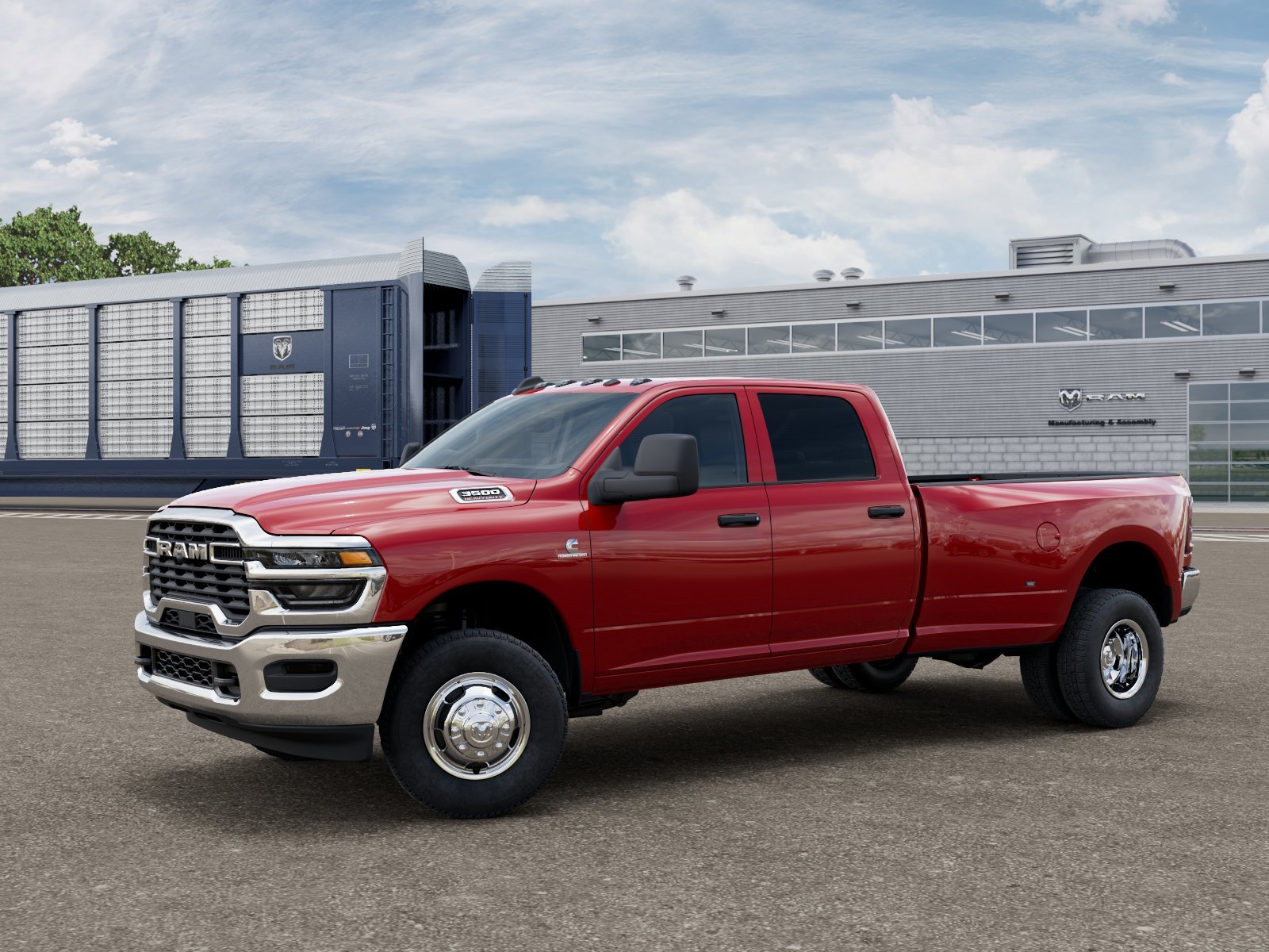 New 2026 Flame Red Clear-Coat Exterior Paint RAM TRADESMAN image 1