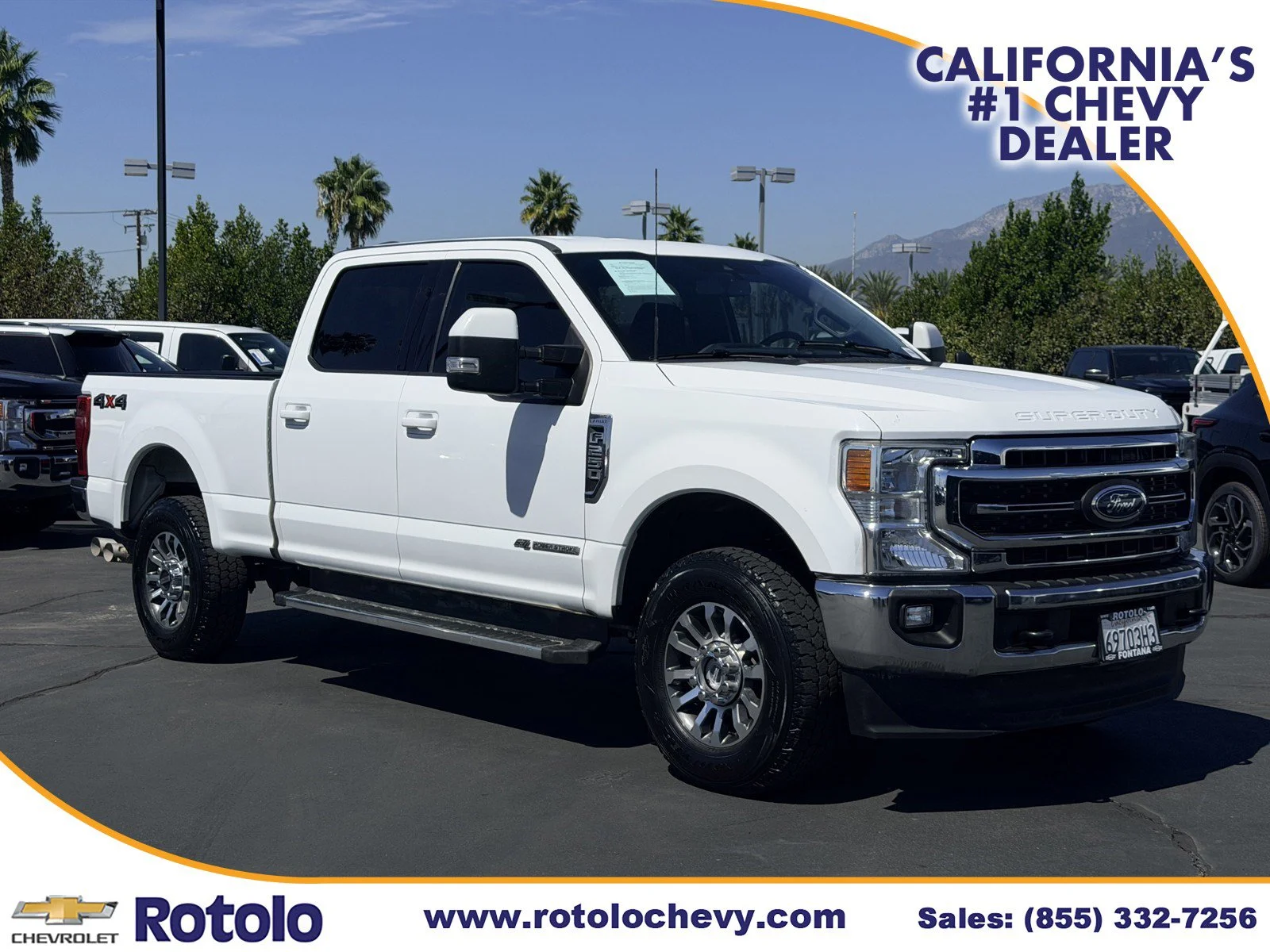 Used 2022 OXFORD WHITE Ford LARIAT image 1