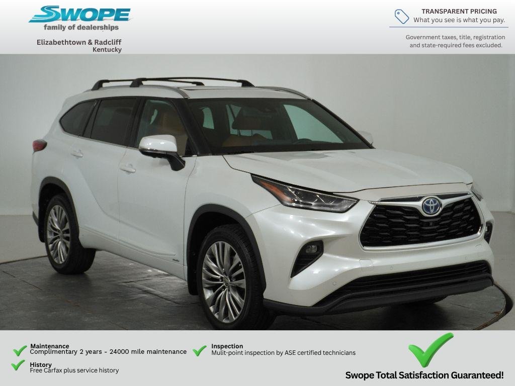 Used 2023 Wind Chill Pearl Toyota Hybrid Platinum image 1