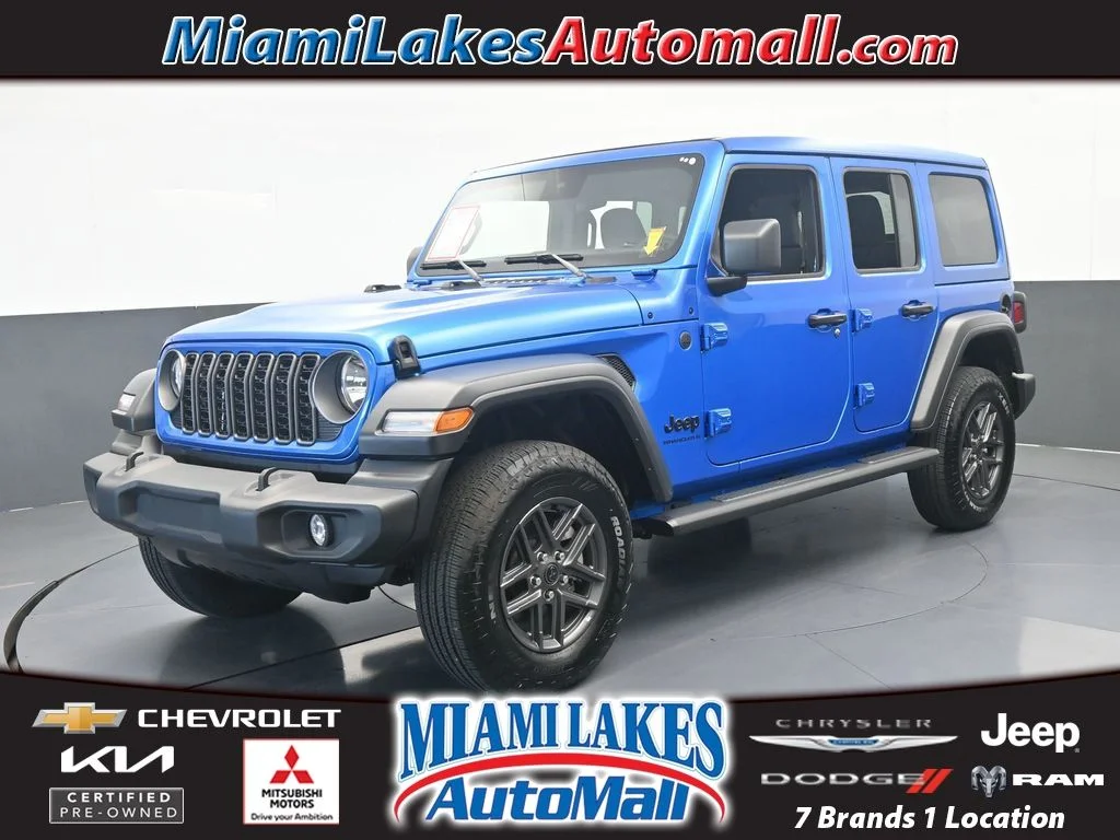 Used 2025 Hydro Blue Pearl Coat Jeep Sport S image 1