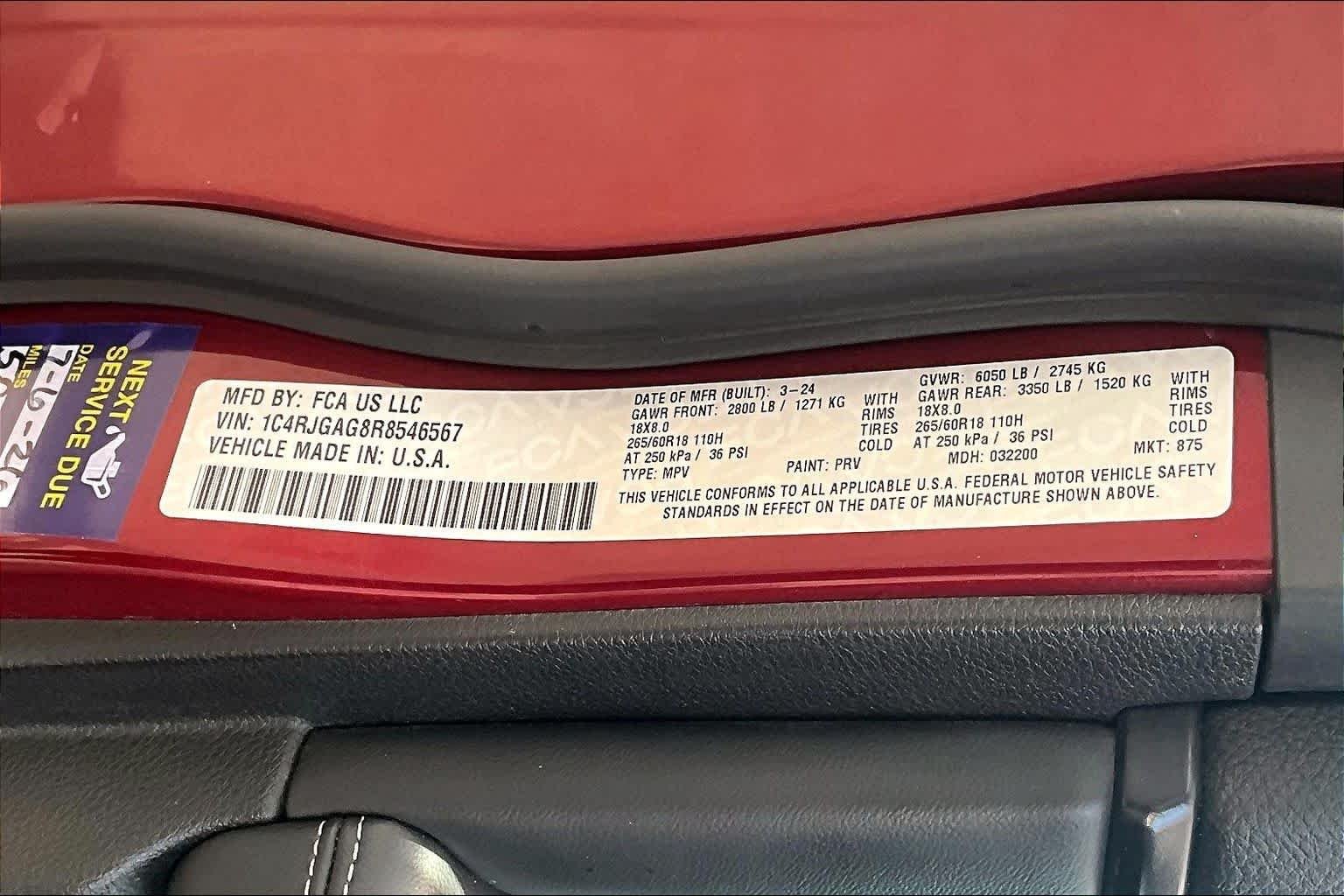 Used 2024 Velvet Red Pearlcoat Jeep Altitude image 33
