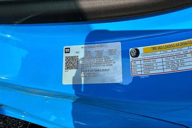 Used 2022 Blue Chevrolet LT1 image 5