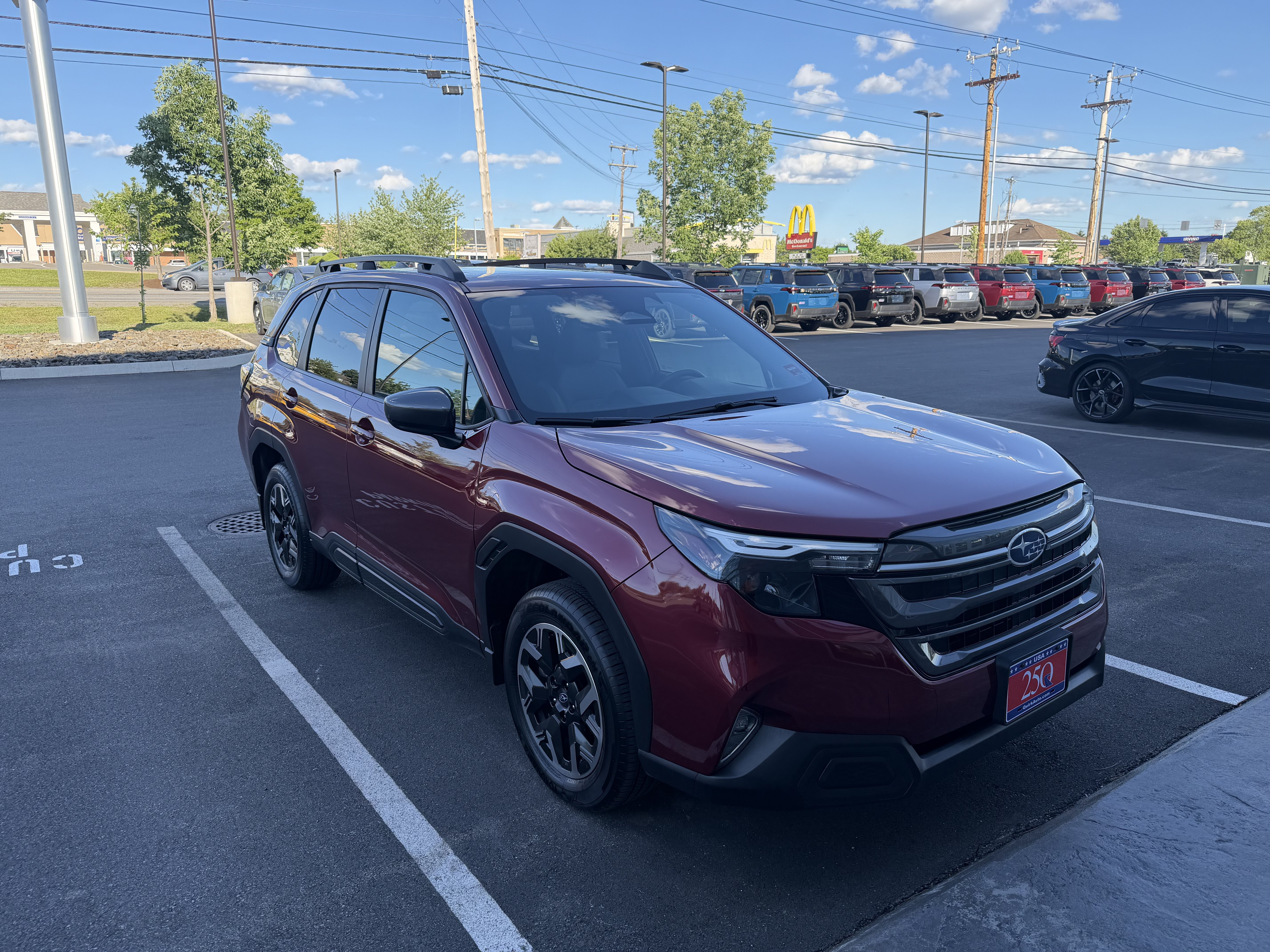 Used 2025 Crimson Red Pearl Subaru Premium image 7