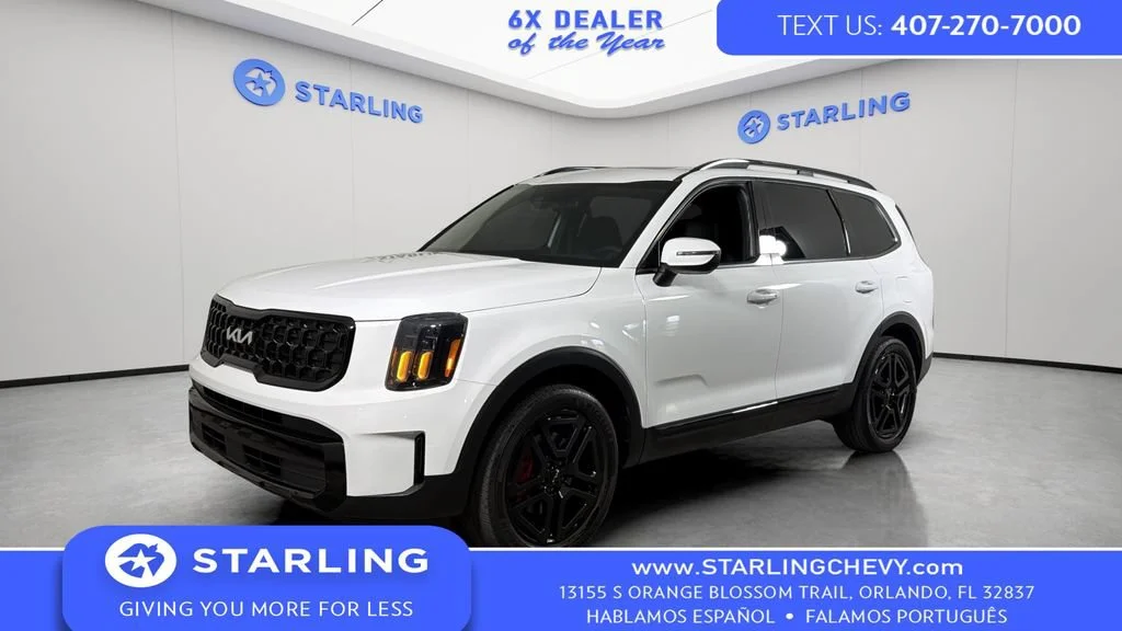 Used 2024 White Kia EX X-Line image 1