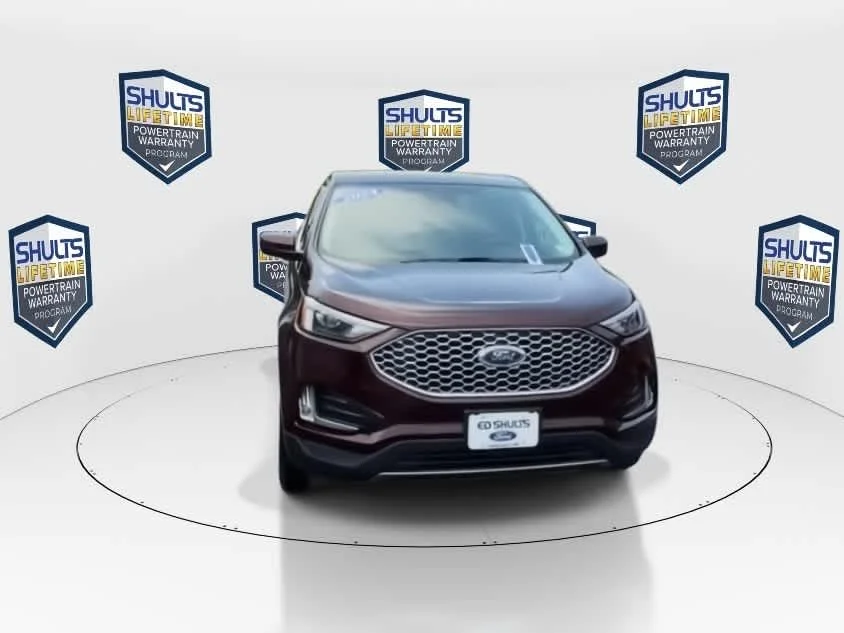 Used 2024 Burgundy Velvet Metallic Tinted Clearcoat Ford SEL image 5