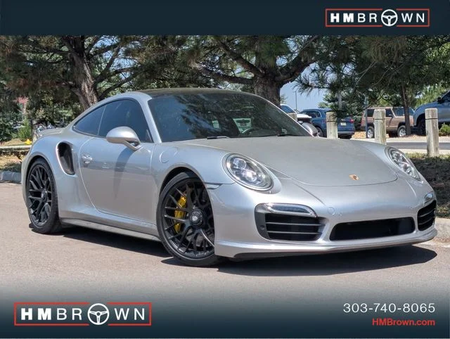 Used 2014 GT Silver Metallic Porsche Turbo S image 1