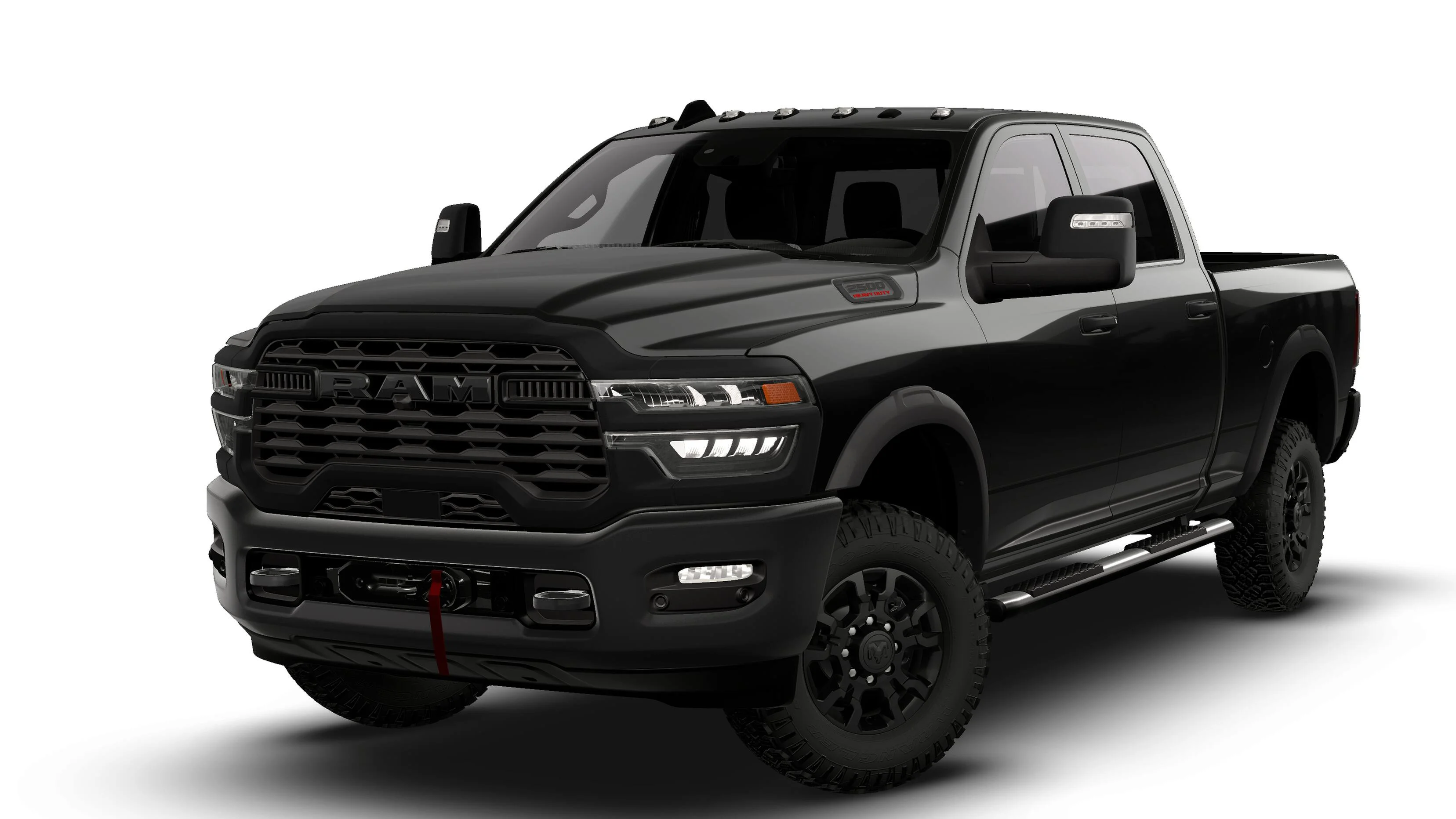 New 2026 Diamond Black Crystal Pearl-Coat Exterior Paint RAM TRADESMAN image 13