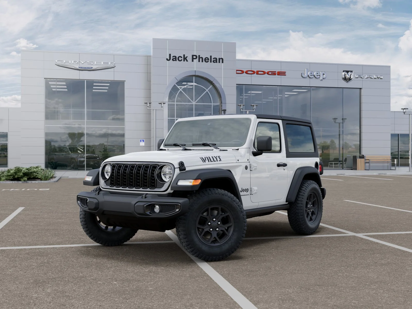 New 2026 Bright White Clear-Coat Exterior Paint Jeep Willys image 22