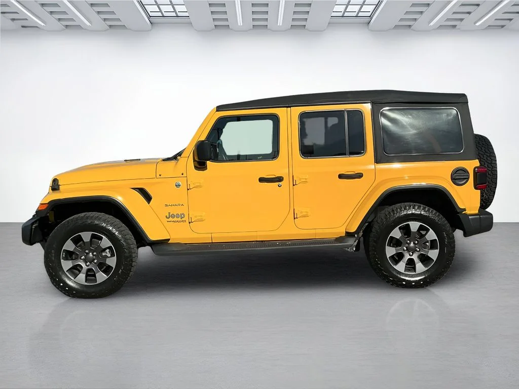 Used 2018 Yellow Jeep Unlimited Sahara image 3