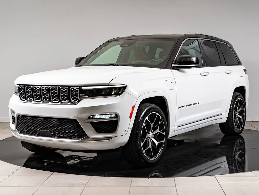Used 2022 Bright White Clearcoat Jeep Summit Reserve 4xe image 1